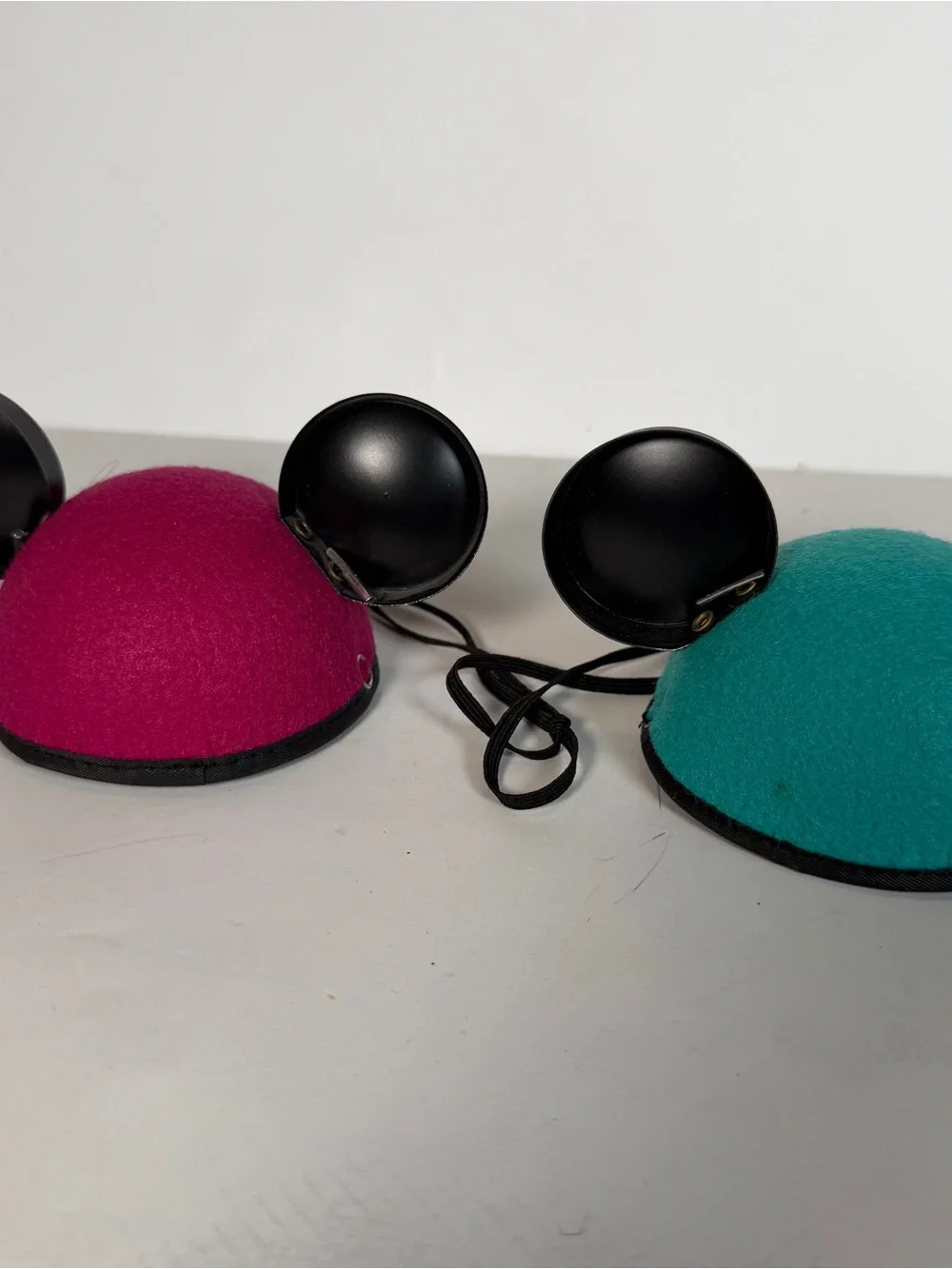 Disney-Inspired MousekeEars- Teal and Magenta barrettes